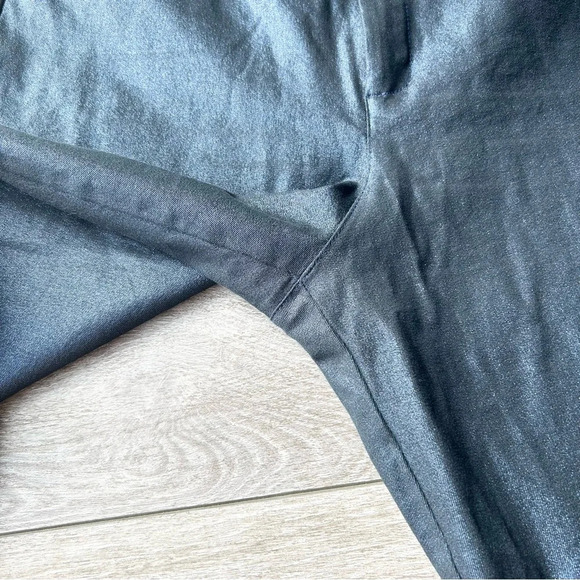 Old Navy Pixie Foil Navy Shimmer Ankle Pants - Picture 7 of 12